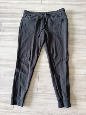 Black Men’s Jogger Pants - Comfortable Drawstring Sweatpants (XL)
